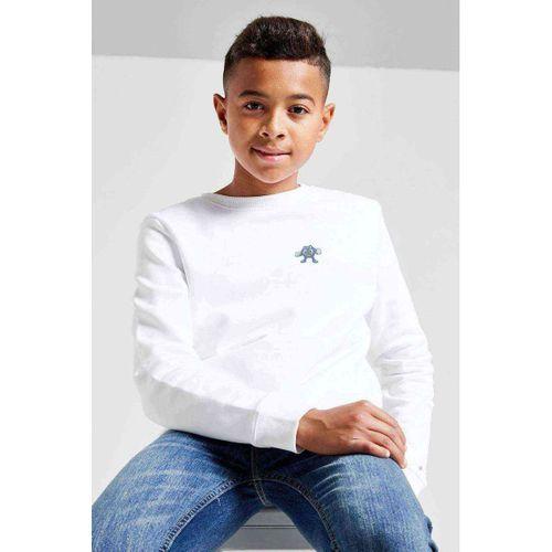 Pokemon Avengermon Poliwrath Nyorobon Baskılı Unisex Çocuk Beyaz Sweatshirt