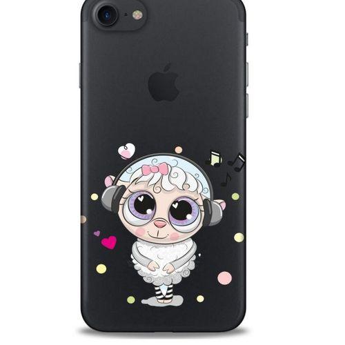 Zoologix (72) Apple Iphone 7 Şeffaf Kılıf Silikon Desenli