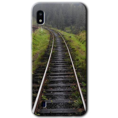 Potkal Hediye Fabrikası Samsung Galaxy A10 HD Baskılı Kılıf + 9D Tam Ekran Koruyucu - Tren Yolu