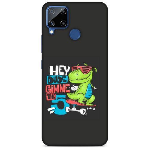 Animax Kaykaylı Dinozor Oppo Realme C15 Kılıf Desenli Silikon