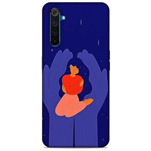 Oppo Realme 6 Kılıf Depresyon (7) Telefon Kılıfı Koyu Kahverengi