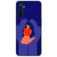 Oppo Realme 6 Kılıf Depresyon (7) Telefon Kılıfı Koyu Kahverengi
