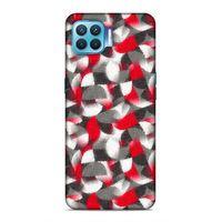 Oppo Reno 4 Lite Uyumlu Kılıf Romans (38) Neo Hybrid Kılıf Kırmızı Gri