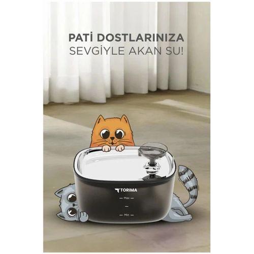 Otomatik Filtreli Kedi Köpek Su Pınarı Su Çeşmesi Ultra Sessiz Su Şelalesi 2.5lt