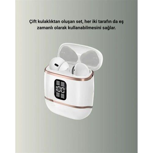 Kulakiçi Bluetooth Kulaklık V5.3 – 4’lü Set, Dijital Ekranlı, Gürültü Engelleme
