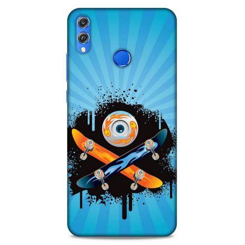 Lopard Huawei Honor 8x Uyumlu Kılıf Tattoo's (13) Silikon Kap Snowboard