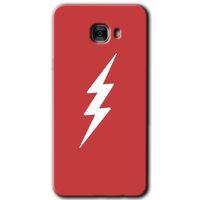 Galaxy C7 Kılıf HD Desen Baskılı Arka Kapak - Flash Logo