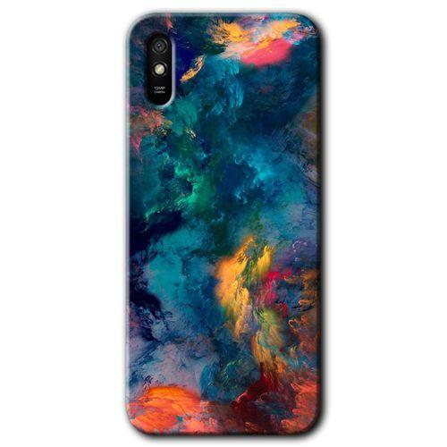 MRCİLETİSİM Xiaomi Redmi 9A Kılıf HD Desen Baskılı Arka Kapak+Temperli Cam - Valhalla