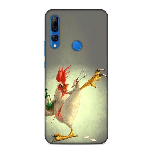 Huawei Y9 Prime 2019 Kılıf Cilgin Tavuk Arka Kapak Silikon Koruma Full Koruyucu