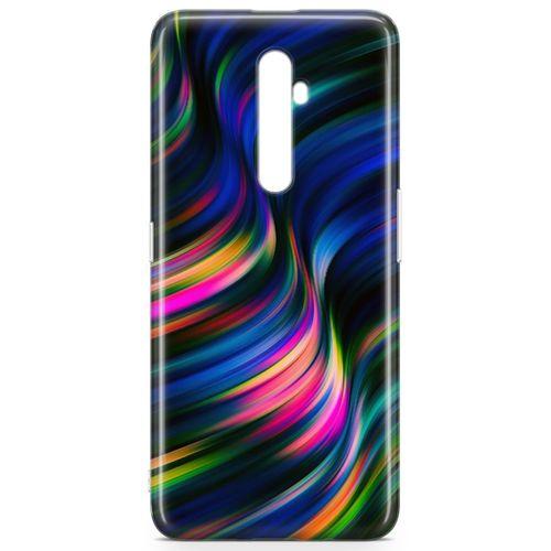 Oppo Reno2 Z 2019 Kılıf Boya Dalgası Arka Kapak Koruma Desenli Full Koruyucu