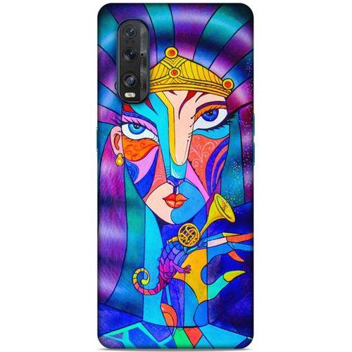 Lopard Oppo Find X2 Uyumlu Kılıf Sürreal Yüzler ♀ (49) Ultra Silikon Kılıf Baskılı