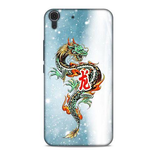 Huawei Honor 8a Kılıf Dragons (29) Arka Koruma Kılıfı Tatoo Mavi Ejderha