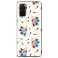 Samsung Galaxy S20 Kılıf Desenli Özel Seri Tüyler (35) Fit Design Kılıf