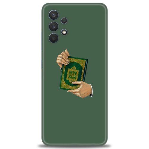 Samsung Galaxy A32 Kılıf HD Baskılı Kılıf - Warning + Tam Ekran Koruyucu