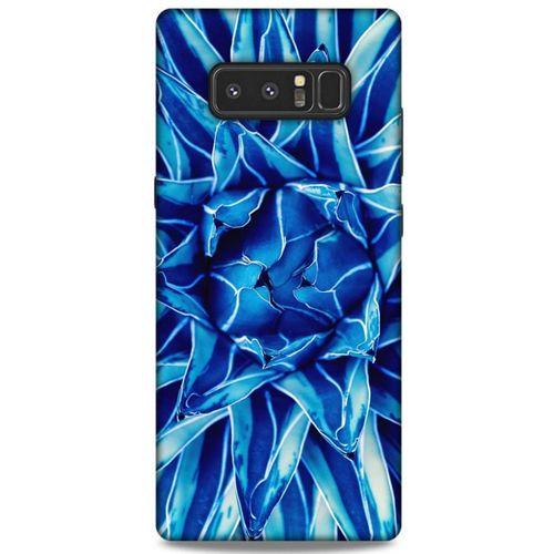 Lopard Samsung Galaxy Note 8 Uyumlu Kılıf Bahar (13) Silikon Kap Açık Mavi