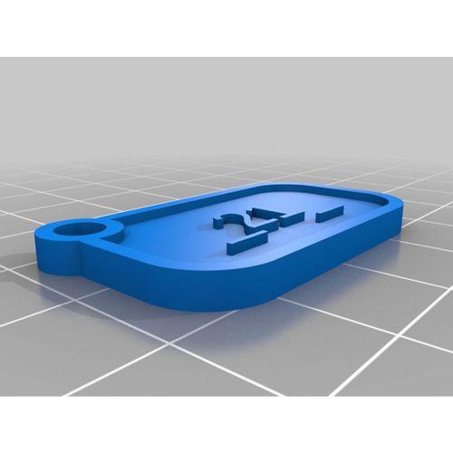 Kişiye Özel Anahtar Etiketi 21 (Bu ürün Sadece Plastik parçadır - Almadan Önce Soru Sorabilirsiniz)