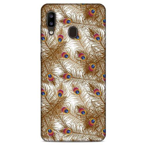 Samsung Galaxy A20 Kılıf Desenli Özel Seri Tüyler (25) Antişok Kapak