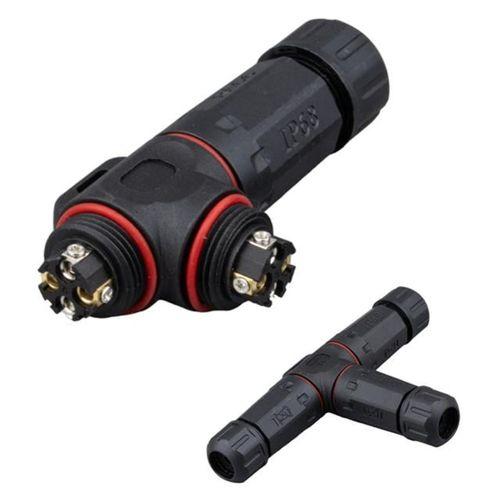 PowerMaster PM-24596 4 Pin Telli 3'lü Tip IP68 Su Geçirmez RJ45 Konnektör