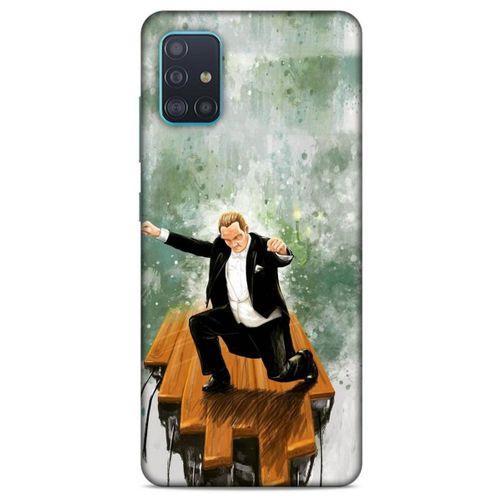 Samsung Galaxy A51 Kılıf Atatürk (42) Rugged Armor Kılıf Yeşil Tasarım