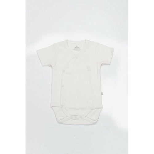 Organik Natural Basic Style Kruvaze Yarım Kol Body Bs17101 Ekru
