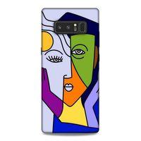 Samsung Galaxy Note 8 Uyumlu Kılıf Face'X 39 Liquid Crystal Kılıf İki Yüzlü