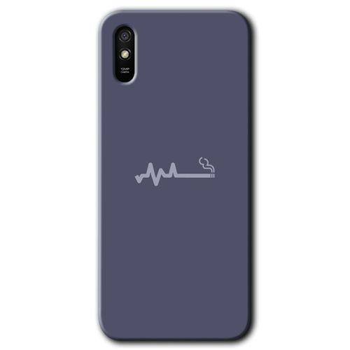Potkal Hediye Fabrikası Xiaomi Redmi 9A Kılıf HD Desen Baskılı Arka Kapak - Kara-Kedi