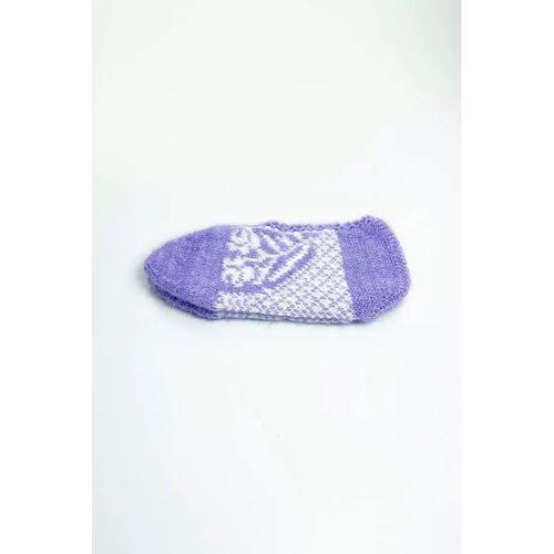 2 Çift El Örgüsü Kışlık Şık Kadın Yün Patik Set 1