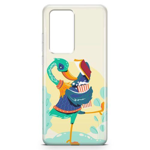 Huawei P40 Pro Kılıf Entel Ördek Arka Kapak Koruma Desenli Full Koruyucu