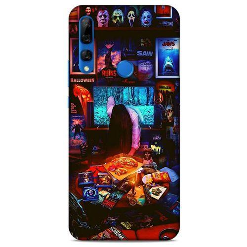Retro (30) Desen Silicone Case Renkli Huawei Y9 Prime 2019 Kılıf