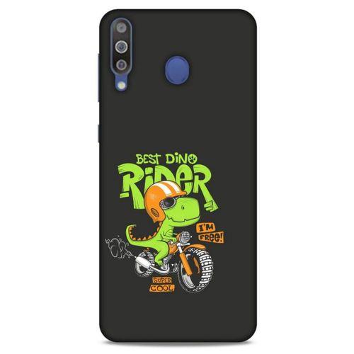 Animax Bisikletli Dinozor Samsung Galaxy M30 Kılıf Desenli Silikon