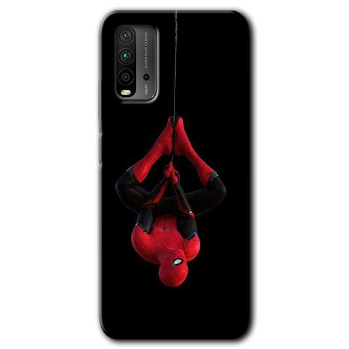 Xiaomi Redmi 9T Kılıf Baskılı Kapak - Örümcek Adam + 5D Tam Kaplayan Cam