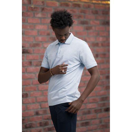 Advante Rahat Kesim Örme Dokumalı Cepli Polo Yaka T-shirt