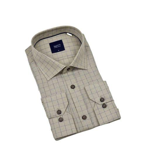 Erkek Klasik Uzun Kol Ekose Gömlek 3701 BGL-ST04391