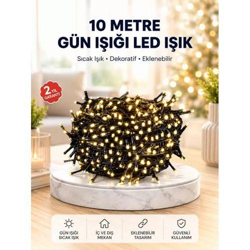 Uzun Ömürlü Led Teknolojili 10 Metre Şık Işıklı Süsleme Seti