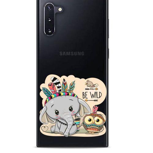 Zoologix (51) Samsung Galaxy Note 10 Şeffaf Kılıf Silikon Desenli