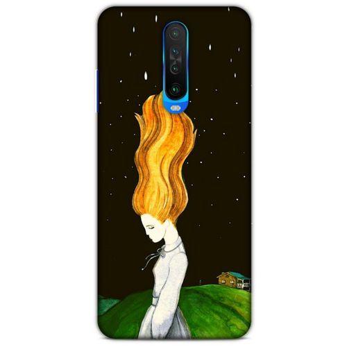 Xiaomi Poco X2 Kılıf Depresyon (1) Kılıfı Kahverengi Bordo