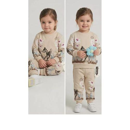 2-3-4-5 Yaş Ceylan Baskılı Penye Çocuk Takımı