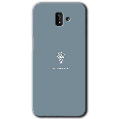 MRCİLETİSİM Samsung Galaxy J8 Kılıf HD Desen Baskılı Arka Kapak + Temperli Cam - Beyin Gıdası