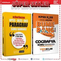 Yediiklim 2025 KPSS Bumerang Coğrafya ve Pegem Ezberbozan Paragraf Soru Bankası Seti 2 Kitap