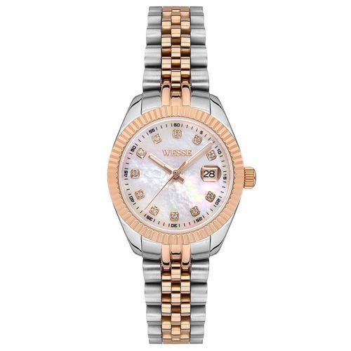 Wesse WWL302804 Quartz Çelik Rose/Gri Sedef Kadran 28 mm Kadın Kol Saati