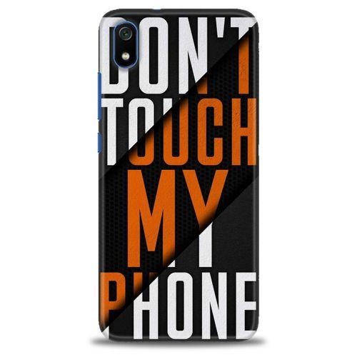 Xiaomi Redmi 7A Kılıf HD Baskılı Kılıf - Dont Touch + Tam Ekran Koruyucu