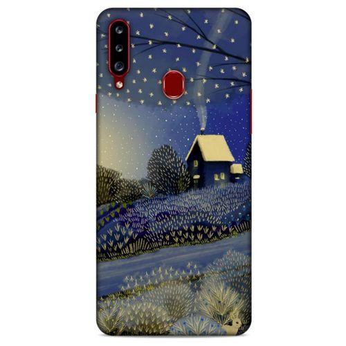 Samsung Galaxy A20s Kılıf Snowix (42) Rugged Armor Kılıf Gold Lacivert