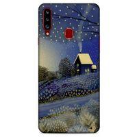 Samsung Galaxy A20s Kılıf Snowix (42) Rugged Armor Kılıf Gold Lacivert