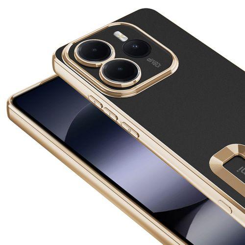 Xiaomi Redmi Note 14 5G Kılıf Kamera Korumalı Logo Gösteren Zore Omega Kapak