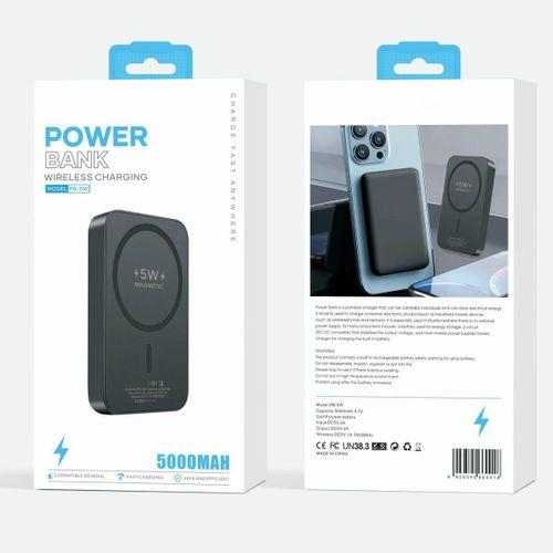 5000 Mah Magsafe Siyah Powerbank 5W PB-5W