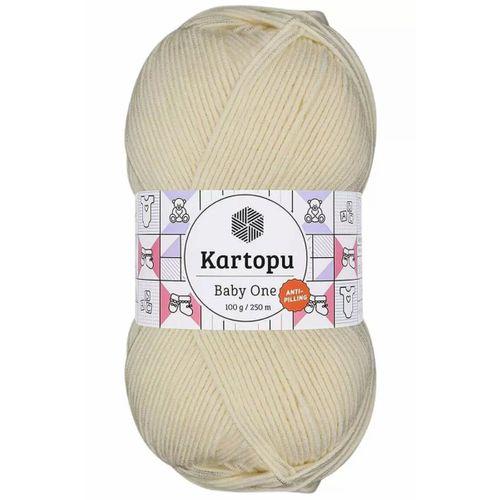 Baby One Tüylenmeyen El Örgü İpi Yünü Krem K025