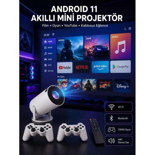 Full Hd 8 Gb Ayaklı Çift Kollu 4k Video Oyun Konsolu Taşınabilir Yeni Nesil