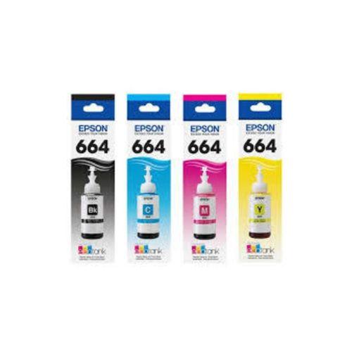 L3060 Yazıcı Mürekkep Seti - T664 Orijinal Mürekkep (4'lü)