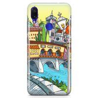 Xiaomi Redmi Note 7 Pro Kılıf Floransa Romantik Arka Kapak Koruma Desenli Full Koruyucu