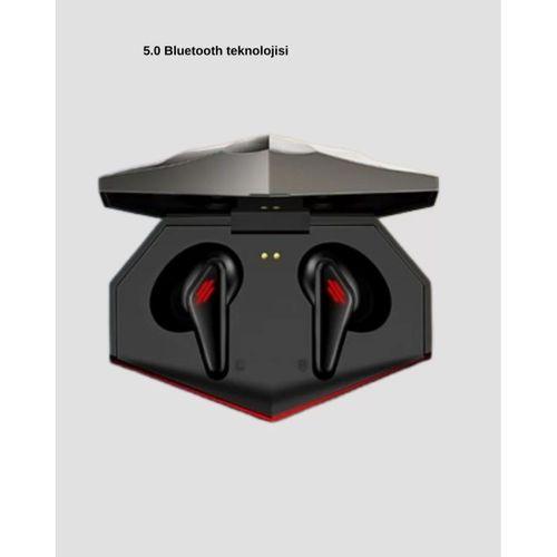 Bluetooth 5.0 Kablosuz Kulaklık Led Işıklı Silikonlu Tasarımlı